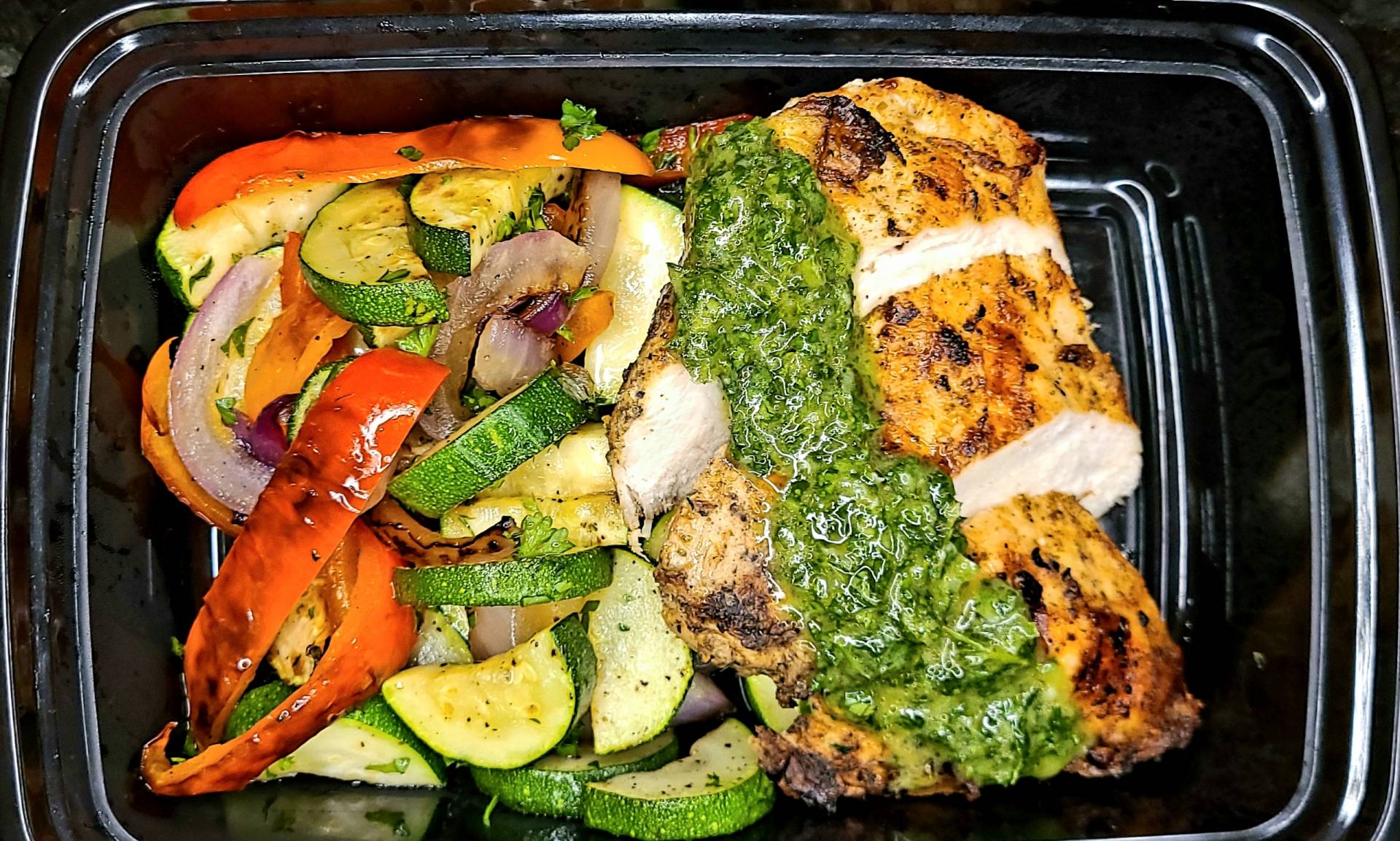 KETO Peruvian Style Grilled Chicken with Chimichurri Sauce