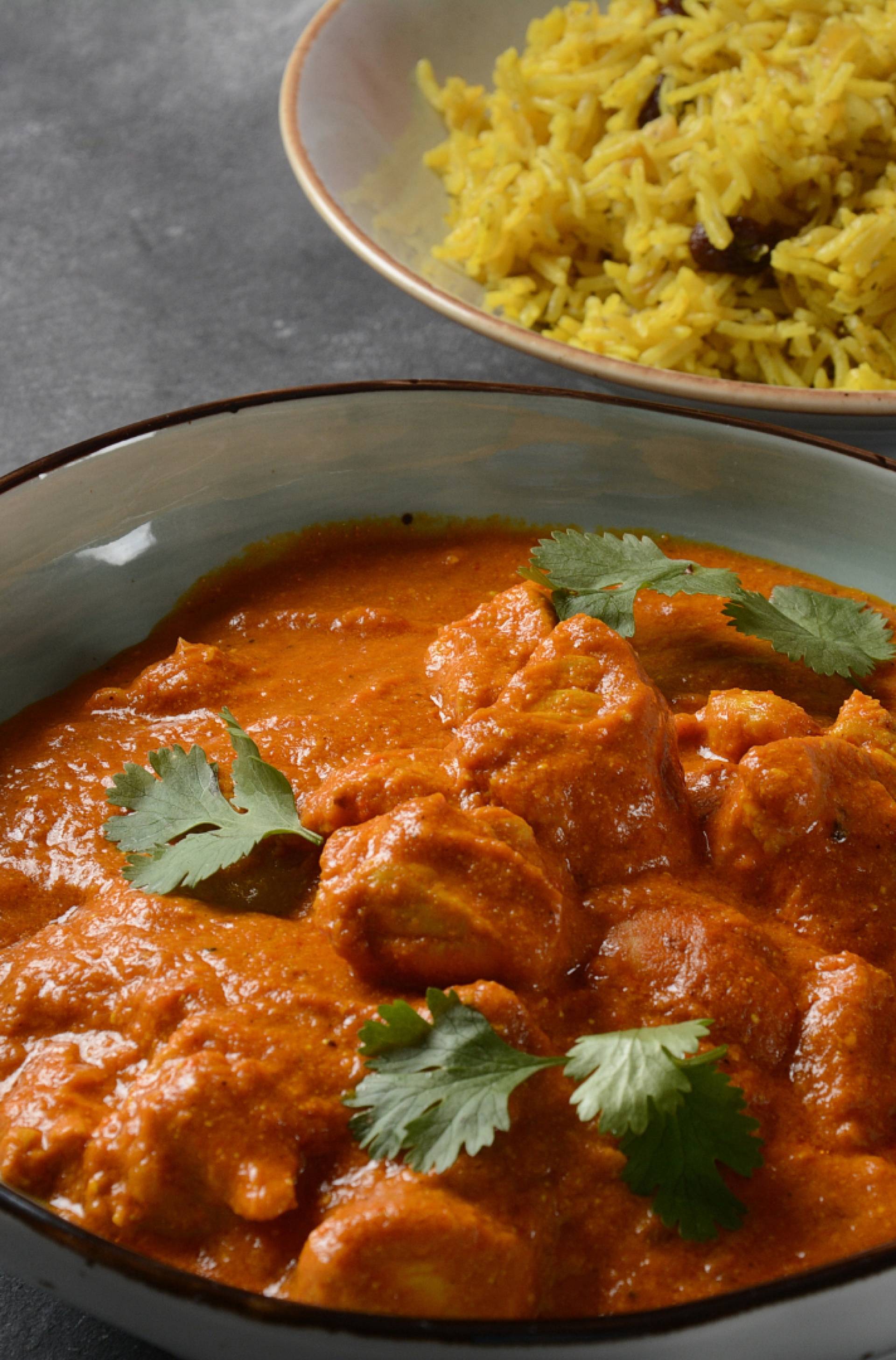 KETO Chicken Tikka Masala over Cauliflower Biryani Rice